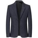 Kevad S&uuml;gis Meeste Ruudulised Bleiserid Smart Casual Formaalne &Uuml;likond Jakk Mantel Meeste Mood Slim Fit Alla keeratava kraega Bleiserid Pealisr&otilde;ivad XL tumehall v&auml;rv