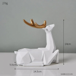 Kunstiline Kodu Dekor Geomeetriline Hirve Figuur Skandinaavia Elutoa Lauaplaadi Ornament Minimalism Armas Loomakuju Vaigust K&auml;sit&ouml;&ouml;