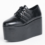 Unisex &Auml;&auml;rmuslikud 10 cm K&otilde;rge Kontsaga Oxford Platvorm Gooti Punk Cyber Gogo Kingad 36