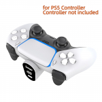 PS5 kontrolleri jaoks 2000 mAh USB Type-C aku LED-ekraan M&auml;ngi ja laadi komplekt PS5 Elite kontrolleri jaoks M&auml;ngutarvikud hall