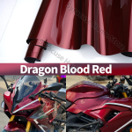 &Uuml;lil&auml;ikiv Draakoniverepunane vin&uuml;&uuml;lkile K&otilde;rgeima kvaliteediga Autokile Kleebis auto Mootorratta jalgratta kujundamiseks 30cmX100cm