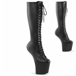 Moodsad FHC 20cm Kabjakannaga Saapad ilma Kontsadeta, P&otilde;lvedeni Ulatuvad, Naiste Fetish Pole Dance Kingad, Meeste Cosplay Saapad, Eespaelad, Roosa, Kuldne, Punane, Kohandatavad V&auml;rvid 36