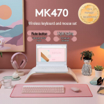 Logitech MK470 Slim juhtmevaba klaviatuuri ja hiire komplekt - Roosa