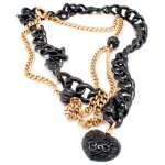 Collier Femme - Folli Follie - 4N0T096RK - Acier inoxydable - 35 cm - Couleur Ros&eacute; roosa pitsiv&auml;rv