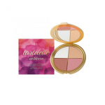 4-v&auml;rviline multifunktsionaalne palett - Higlighter & p&otilde;sepuna vilgukivi ja E-vitamiiniga, 8.8g - Looduslik s&auml;ra, siidine tekstuur, reisiv s&otilde;bralik peegliga