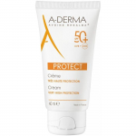 Cr&egrave;me Solaire - Aderma - Protect Cr&egrave;me Tr&egrave;s Haute Protection - SPF50+ - 40ml - R&eacute;sistante &agrave; l'eau