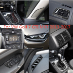 Auto sisekujundus Moekaitse s&uuml;sinikkiust kleebis Volkswagen VW Golf 7 GTI MK7 2014- Auto 2014-20191gY