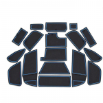 For Ford Focus 2015 2016 2017 anti slip mat Anti-Slip gate slot door pad Interior decoration car-styling acccessories sinine