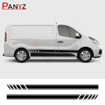 2 tk auto ukse kleebised Renault Trafic 3 2 Fiat Talento Nissan NV300 Vauxhall Vivaro matkaautole Vin&uuml;&uuml;lkile kleebised Tarvikud L2 For LWB