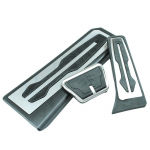 for BMW x3 x4 F10 F11 F12 F06 F01 F02 LHD gas Stainless Steel Plate on the Brake Fuel Pedal the foot rest Cushion 2pcs