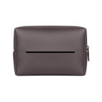 Ajustable PU Leather Car Armrest Tissue Box Backseat Tissue Case Holder Zipper Easy to Access and Installation Car pruun