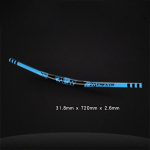 720/780 mm jalgratta juhtraua neelamiskujuline Alucanxingum jalgratta juhtraud 31,8 mm varre jaoks 720mm long blue blue