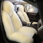 1 tk Uus lambanahast karusnahast autoistme kate Universaalne villane auto padi esiistme kate Auto tarvikud Autoistmed Auto stiilis auto interj&ouml;&ouml;r j&otilde;ulukink Seat cushion sets of valge