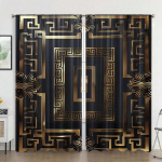 2 tk 2D tasapinnalist kardinat, pol&uuml;estermaterjal, kompassi prindiga kunstiline disain, magamistuba, kodu kaunistamine 24x59in(60x150CM)x2&Rod Pocket