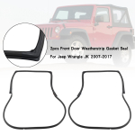 2 tk Eesmise ukse ilmastikukindel tihend Jeep Wrangler JK 2007-2017 jaoks white