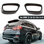 2 tk Automaatne v&auml;ljalasketoru kate Tagumine otsik Roostevabast terasest Must M-spordi versiooni jaoks BMW X5 F15 2014-2018, X6 F16 2015-2018