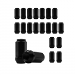 45mm 14x1.5 Kooniline iste Veljepoldid Chevy GMC Ford Ram 1500 J&auml;relturu Velgedele Silvarado Sierra F150 Veljepoldid Must M14x1.5