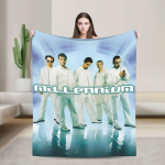BSB Backstreet Boys B&auml;ndi Flanellitekk Pehmed Voodikatted Diivanile Voodile Telkimiseks T&auml;navatrendiline Voodikate Diivanivoodi Kate 30x40in gray