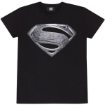 Superman Justice League - Must Logo Meeste T-s&auml;rk Must Eest Tr&uuml;kitud Tavaline L mitmev&auml;rviline