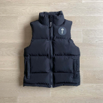 Ameerika stiilis must Trapstar logo vest puuvillase t&auml;idisega talvejakk XS
