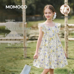 MOMOCO T&uuml;drukute Suvine Varrukateta Printsessi Kleit 140
