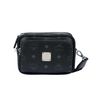 MCM Klassik Visetos Klassikaline Tr&uuml;kis Reguleeritav Eemaldatav &Otilde;larihm Kaamerakott Unisex &Otilde;lakott Must MMRAAKC03BK001 Basic Set (Bag+Dust Bag)