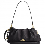 Coach Faye 26 Tepitud Detailidega Napa Nahast &Otilde;lakott Naiste &Otilde;lakott Kuldne Must CCZ54-IMBLK Basic Set (Bag+Dust Bag)