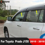 Toyota Prado J150 2010-2013 2014 2015 2016 2017 2018 jaoks Auto Uksaklaasi Deflektor P&auml;ikesesirmik Kaitse Vihmakate Tuulutusava Kate Liist