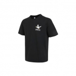 adidas Vabaaja spordis&auml;rk meestele, must, rahutuvi tr&uuml;kiga, l&uuml;hikeste varrukatega XS