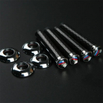 4 tk Roostevabast terasest auto lukustus Muudetud ukse tihvt bmw M kleebisega X1 X3 X4 X5 X6 X7 e46 e90 f20 e60 e39 f10 Autotarvikud must