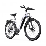 OT05 Valge/Hall/Sinine 250W Mootor, 36V 18.2AH Aku, Shimano 7-k&auml;iguline, 27.5*2.25-tollised Rehvid, Maksimaalne Kiirus 25KM/H Elektrijalgratas valge