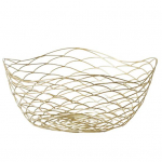 Rauast puuviljakorv Lihtne p&otilde;hjamaises stiilis laineline &otilde;&otilde;nes nikerdatud disainiga rauast puuviljakauss koju L