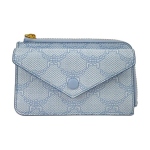 MCM Mini kaardihoidja rahakott helesinine Visetos monogramm nahast lukuga kott igap&auml;evaseks t&ouml;&ouml;les&otilde;iduks ja ostlemiseks MYAESAC05E3001 Basic Set (Bag+Dust Bag)