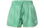 adidas originals Adicolor 70s K&otilde;rge v&ouml;&ouml;kohaga Monogrammiga L&uuml;hikesed P&uuml;ksid Roheline IK7888 XXS