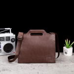 Meeste &auml;riline vabaaja retrokott portfell s&uuml;learvuti kott meeste &otilde;lakott kaasaskantav messenger k&auml;ekott 34cm*6cm*27cm tumepruun v&auml;rv