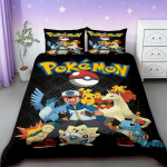 Pikachu tekikatted Pokemon Laste Multikas Voodipesu komplekt Tekikate &Uuml;heinimesevoodi T&auml;ism&otilde;&otilde;dus Magamistoa Voodi Kaunistus Teismelistele Parimad Kingitused mugav 135x200cm