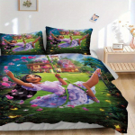 3 tk Encanto Mirabel Madrigal Disney Voodipesukomplekt Sisaldab Tekikotti ja Padjap&uuml;&uuml;re, Sobib K&otilde;ikideks Hooaegadeks S039 135x200cm