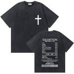 Pestud Vintage Kristlik Jeesus Kristus Fitness J&otilde;usaali T-s&auml;rk Meeste Naiste Vabaaja Puuvillased &Uuml;le suuruse T-s&auml;rgid Meeste Mood T&auml;navamood M black