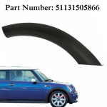 Esiratta kate Poritiiva liist FOR MINI COOPER R50 Ratta kulm Poritiiva padja pikendus Ratta liist Auto lisatarvikud L