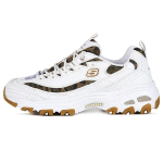 Skechers DLites Quick Leopard Kunstnahast Keskmise s&auml;&auml;rega Isa tossud Naiste tossud Valge 13158-WHLD 38 white