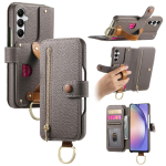 Rahakott Kaardipesa Nahast Telefonikott Samsung S25 Edge S26 S24 Ultra S23 S22 Plus S21FE A55 A35 A07 A17 A56 A36 A26 A16 jaoks Kate Galaxy A14 5G hall v&auml;rv