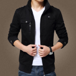 Meeste Bomber jope kevad-s&uuml;gis vabaaja meeste mantel Slim Fit Jaqueta Masculina Veste Homme must