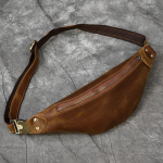 Vintage Crazy Horse Nahast V&ouml;&ouml;kotid Meeste Lihtsad Nahast Crossbody Kotid V&auml;ljas K&auml;imiseks Multifunktsionaalsed Rinnakotid
