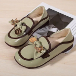 2024 Naiste Ehtne Nahk Pehme Tallaga Oa Kingad Kevad/s&uuml;gis Uus Stiil Lamedad &Uuml;he Kingad Moodsad Naiste 35 roheline