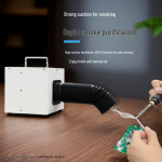 Graveerimise k&uuml;&uuml;nlakunsti tolmukoguja & jootmissuitsu puhastaja aktiivs&ouml;efiltriga Desktop Brushless Collector valge