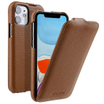 Melkco Ehtne Nahast Telefoni&uuml;mbris iPhone 16 Pro Max 17 Air 17Pro16E 15 Plus 14 13 Mini 12 11 X XS Max XR jaoks Vertikaalne Klappkaas iphone 11 blue