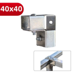 40*40mm Ruudukujuline Toru&uuml;hendusgalvaniseeritud jootmiseta Toru Fikseeritud Liigend Fikseeritud Toruklamber s&uuml;sinikterasest Klamber Kinnitus Ladustamisrest gray