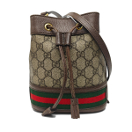 [Kasutatud] Gucci Ophidia Mini &auml;mbrikott 'Beež/Eebenipuu' - Hea #M1DZU0 ONE SIZE
