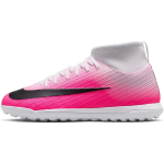 Nike Mercurial Superfly 11 Jr. Klubi TF GS Mugav istuvus K&otilde;rge s&auml;&auml;rega Laste Jalgpallijalatsid Meeste tosser Roosa Valge IQ2321-900 33.5 gray