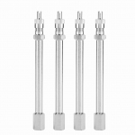4 tk 100 mm kroomitud rehvklapi pikendusvarras Rattaadapter Auto Veoauto 4pcs